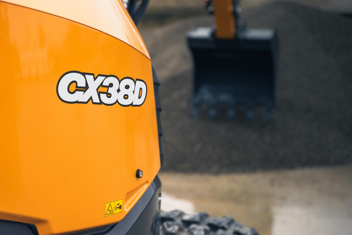 Case Construction - Graafmachines - CX 38 D - Achterzijde